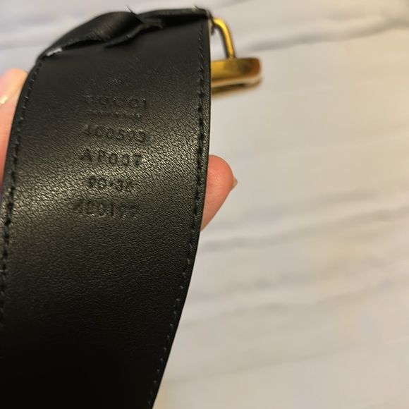 Gucci 2015 WIDE LEATHER BELT - Picture 8 of 8